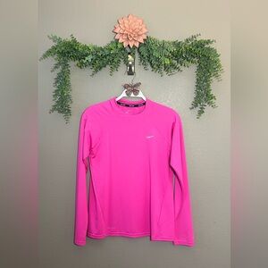 Nike Women's Vibrant Pink Long Sleeve UV protection